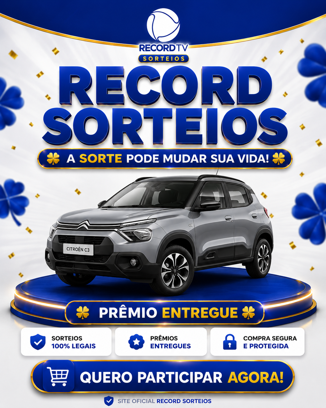 Citroën C3 prêmio entregue