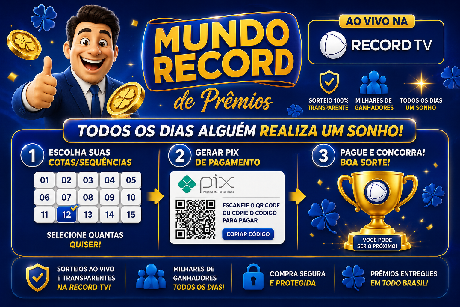 Record TV — Sorteio Ao Vivo